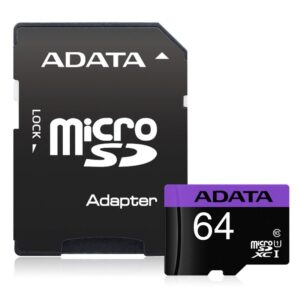 Tarjeta de Memoria ADATA MicroSD/HC 64GB UHS-I CLASS10 c/adapt