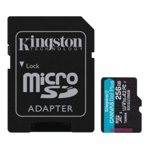 Tarjeta de Memoria Kingston SDCG3/256GB microSD A2 clase 10 256GB c/adap