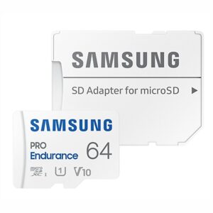 Tarjeta de Memoria Samsung MicroSD/HC Pro Endurance 64GB Clase 10 c/adap