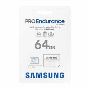 Tarjeta de Memoria Samsung MicroSD/HC Pro Endurance 64GB Clase 10 c/adap