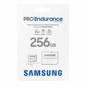 Tarjeta de Memoria Samsung MicroSD/HC Pro Endurance 256GB Clase 10 c/adap,MB-MJ256KA/EU,Pro Endurance,8806092767263