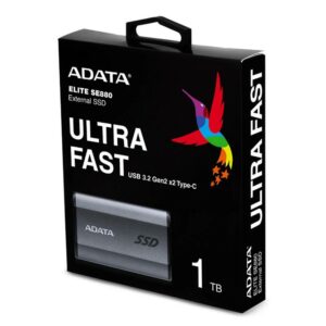 Disco Externo ADATA Elite SE880 SSD 1TB USB 3.2 Gris,ADATA Elite SE880 SSD 1TB,Elite SE880,SE880,SSD 1TB USB 3.2,AELI-SE880-1TCGY,4711085935793