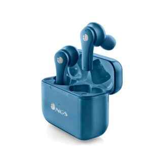 Auriculares Bluetooth NGS Ártica Bloom con estuche de carga Autonomía 6h Azules