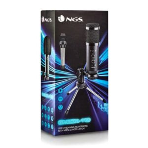 NGS Micrófono GMICK-110 Unidireccional Con Trípode Y USB,Unidireccional Con Trípode,GMICK-110,8435430620542