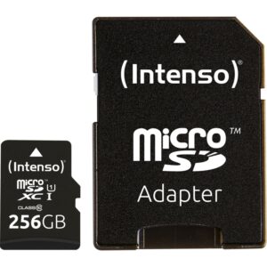Tarjeta Memoria Intenso 3423492 Micro SD UHS-I Premium 256G c/adap