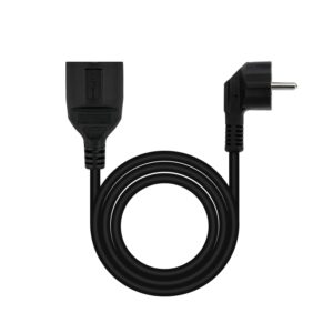 Nanocable Cable Alimentación. Alargador schuko negro 2 M,Cable Alimentación,Alargador schuko,8433281010581,10.22.0602-BK