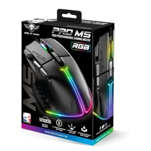 Spirit of Gamer Raton Inalambrico Souris Pro M5 Negro,Souris Pro M5 Negro,S-PM5RGB,3700104455153