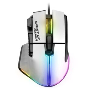 Spirit of Gamer Raton Souris Pro M5 S-PM5RGBWT Blanco,Souris Pro M5,S-PM5RGBWT,3700104455290