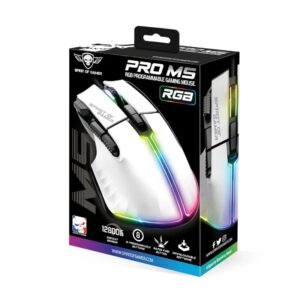 Spirit of Gamer Raton Souris Pro M5 S-PM5RGBWT Blanco,Souris Pro M5,S-PM5RGBWT,3700104455290