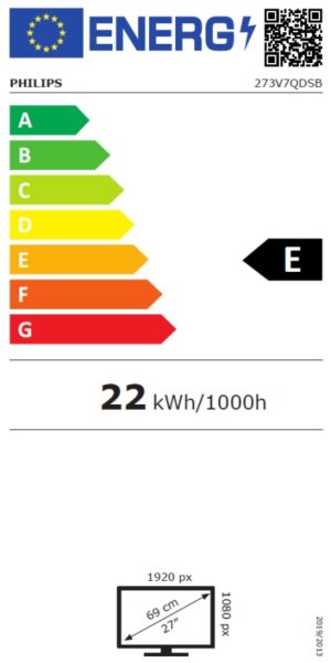 Philips 273V7QDSB Monitor 27" IPS VGA DVI HDMI,273V7QDSB/00,8712581742911,273V7QDSB,Philips 273V7QDSB