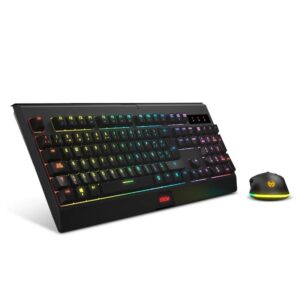 KROM KABALA  | Kit Teclado y Ratón Inalambrico RGB SP