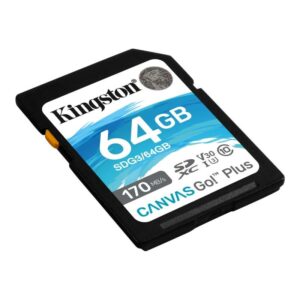 Tarjeta Memoria Kingston Canvas Go! Plus SD 64GB class 10 U3 V30,Canvas Go! Plus,Canvas Go! Plus SD 64GB,Plus SD 64GB,SDG3/64GB,740617301397