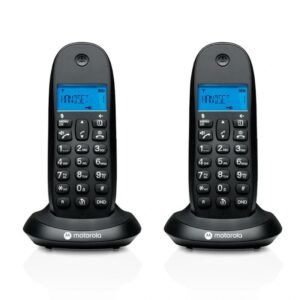 MOTOROLA C1002 CB+ Telefono DECT Negro Duo,107C1002CB+,C1002 CB+,5055374716045