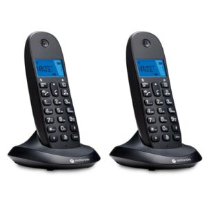 MOTOROLA C1002 CB+ Telefono DECT Negro Duo,107C1002CB+,C1002 CB+,5055374716045