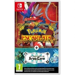 JUEGO Pokemon Escarlata + Pack de expansion El tesoro oculto del Area Cero