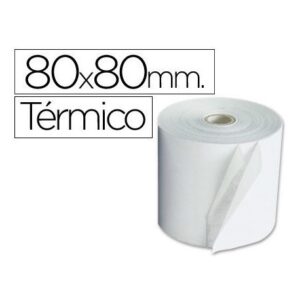 Rollos de Papel Térmico 80×80 SIN BPA FABRISA Pack 5