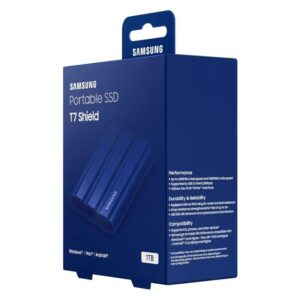 Disco Externo SSD Samsung Portable T7 Shield 1TB USB 3.2 Azul