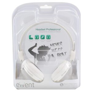 EWENT EW3578 Auriculares Pro Blanco