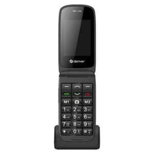 Telefono Móvil Denver Personas Mayores BAS-24400EB 2.4" Dual SIM BT