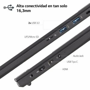 Portátil LG Ultra 16U70R-G.AA76B Ryzen-7 7730U 16GB 512GB 16" Win11,16U70R-G.AA76B,8806087963410