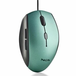 Ratón Ergonómico NGS Moth Ice Hasta 1600 DPI Verde Hielo