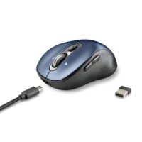 Ratón Inalámbrico por Bluetooth NGS Infinity-RB/ Batería recargable/ Hasta 3200 DPI/ Azul