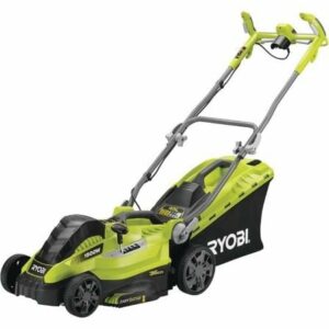 Cortacésped Ryobi RLM15E36H/ 1500W/ Corte Ø36cm/ Incluye Recolector de Hierba 45L y Adaptador Mulching