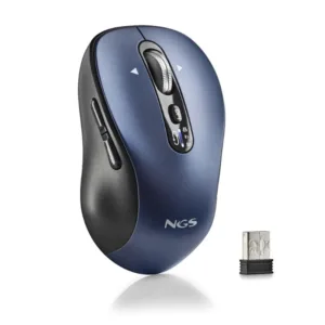 Ratón Inalámbrico por Bluetooth NGS Infinity-RB/ Batería recargable/ Hasta 3200 DPI/ Azul