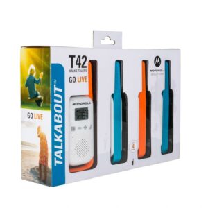 MOTOROLA T42 Walkie Talkie 4Km 16CH Quad Pack 4 Und,59T42QUADPACK,5031753009601,MOTOROLA T42,T42