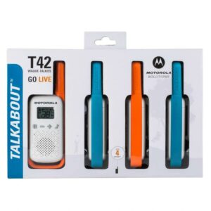 MOTOROLA T42 Walkie Talkie 4Km 16CH Quad Pack 4 Und,59T42QUADPACK,5031753009601,MOTOROLA T42,T42