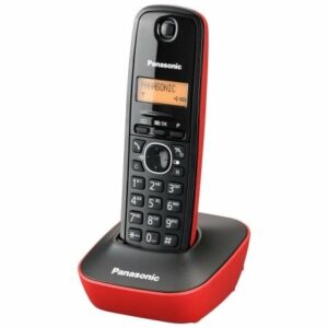 Teléfono Inalámbrico Panasonic KX-TG1611 Negro y Rojo