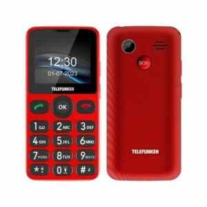 Teléfono Móvil Telefunken S415 para Personas Mayores Rojo