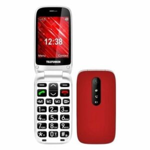 Teléfono Móvil Telefunken S445 para Personas Mayores Rojo