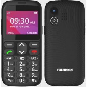 Teléfono Móvil Telefunken S520 para Personas Mayores/ Negro