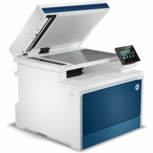 Multifunción Láser Color HP LaserJet Pro 4302fdw/ WiFi/ Fax/ Dúplex/ Blanca y Azul