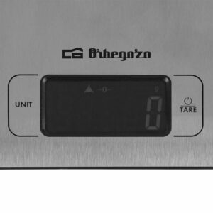 Báscula de Cocina Electrónica Orbegozo PC 1017 hasta 5kg Plata