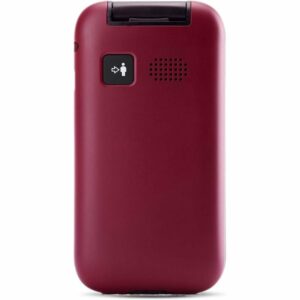 Teléfono Móvil Panasonic KX-TU400EXR para Personas Mayores/ Rojo Granate