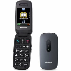 Teléfono Móvil Panasonic KX-TU446 para Personas Mayores/ Gris