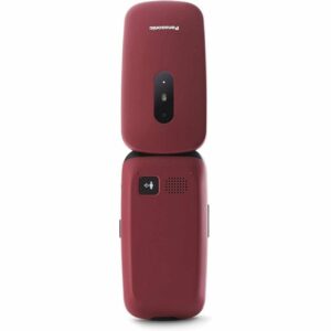 Teléfono Móvil Panasonic KX-TU446 para Personas Mayores/ Rojo