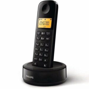 Teléfono Inalámbrico Philips D1601B/34/ Negro