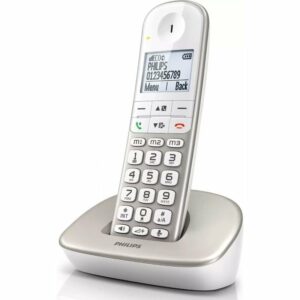 Teléfono Inalámbrico Philips XL4901S/23/ Plata y Blanco