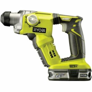 Martillo Percutor Sin Cable Ryobi ONE+ R18SDS-125S/ 1 Batería 18V 2.5 Ah/ Cargador 2.0 A/ Bolsa de Transporte