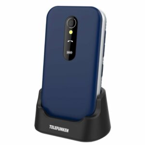 Teléfono Móvil Telefunken S450 para Personas Mayores/ Azul