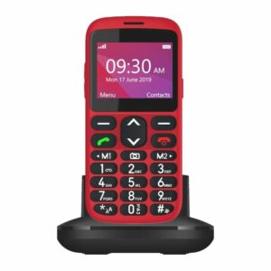 Teléfono Móvil Telefunken S520 para Personas Mayores/ Rojo