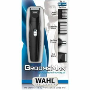 Recortadora Wahl Groomsman Kit 9685-016/ Con Batería/ 11 Accesorios