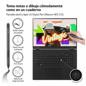 Portátil LG Gram 16T90R-G.AA75B Intel Core i7-1360P 16GB 512 16" Táctil Win11