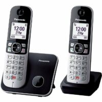 Teléfono Inalámbrico Panasonic KX-TG6852 Pack DUO Negro