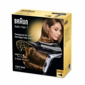 Secador Braun Satin Hair 7 HD730/ 2200W/ Iónico/ Negro