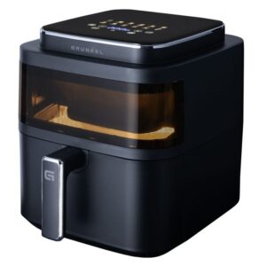 Freidora por Aire  Sin Aceite Grunkel BLack Light Fryer 1400W Capacidad 6L