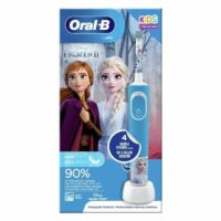 Cepillo Dental Braun Oral-B Vitality 100 Frozen Incluye 2 Cabezales de Repuesto y 4 Pegatinas